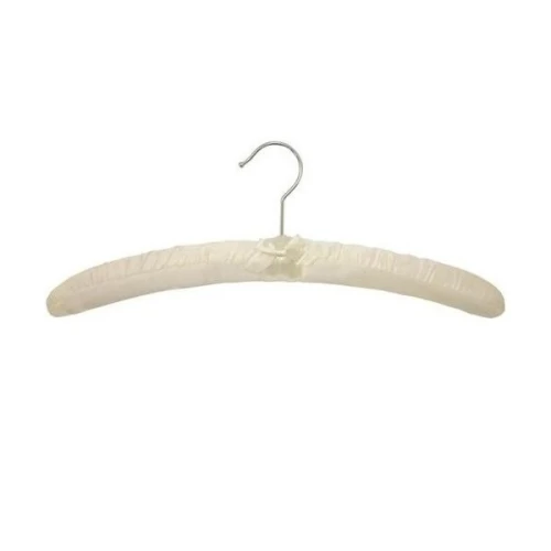 Ivory Satin Padded Lingerie Hangers 41cm (Box of 100) 56028