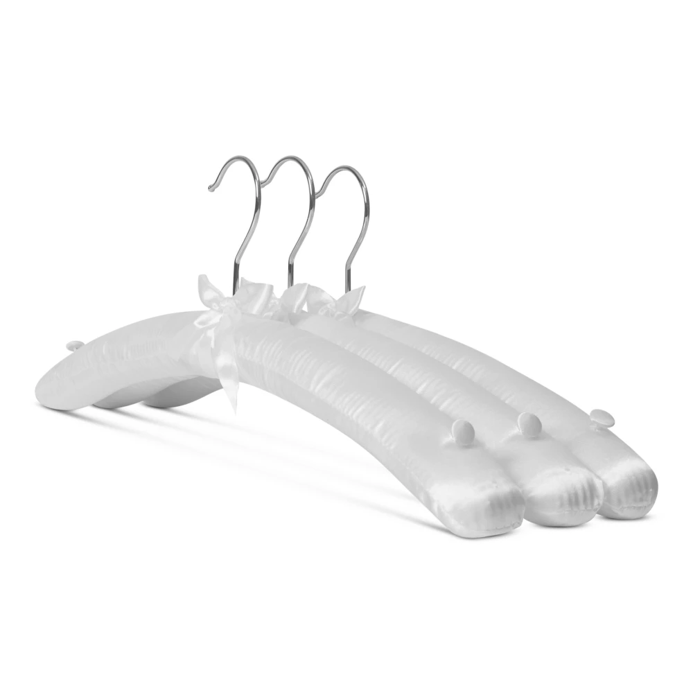 Ivory Satin Padded Lingerie Hangers 47cm (Box of 100) - 56029