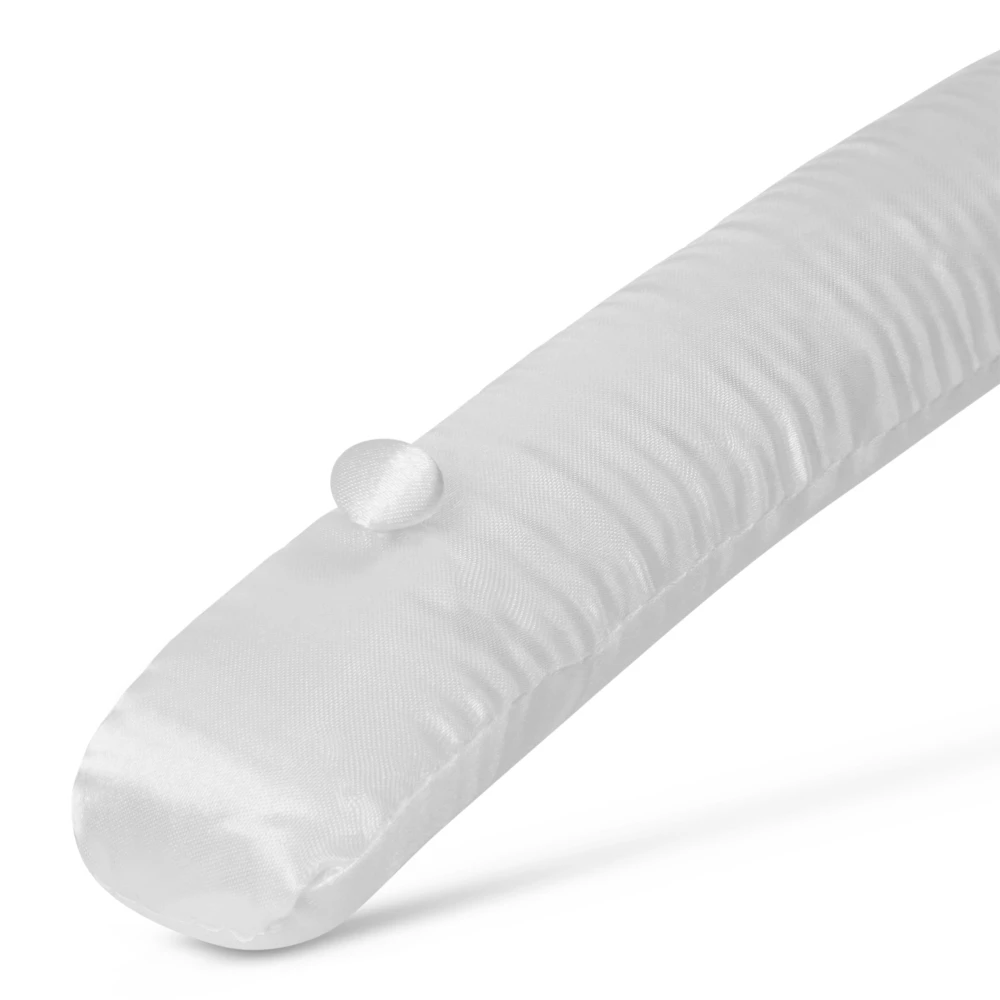 Ivory Satin Padded Lingerie Hangers 47cm (Box of 100) - 56029