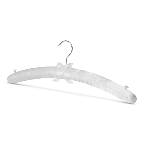 Ivory Satin Padded Lingerie Hangers 47cm (Box of 100) - 56029