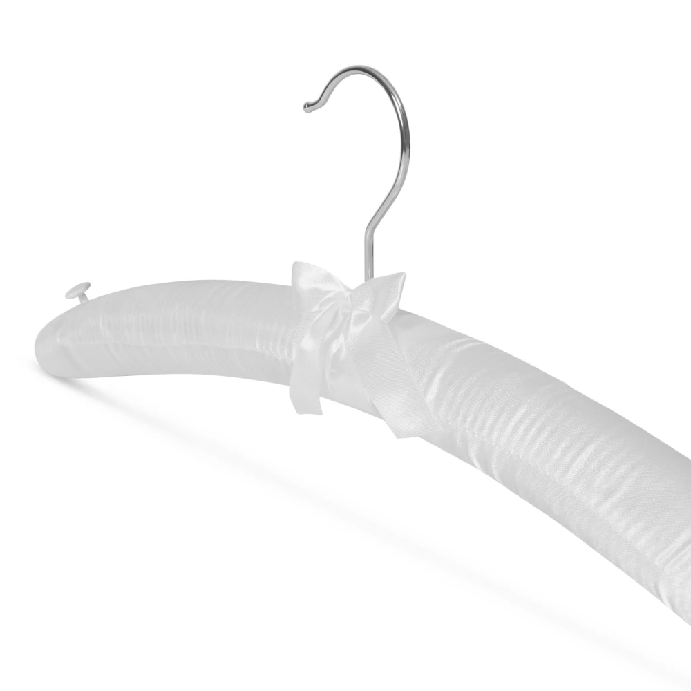 Ivory Satin Padded Lingerie Hangers 47cm (Box of 100) - 56029