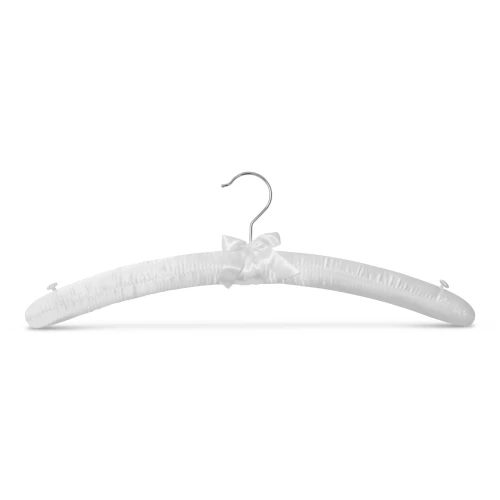 Ivory Satin Padded Lingerie Hangers 47cm (Box of 100) - 56029