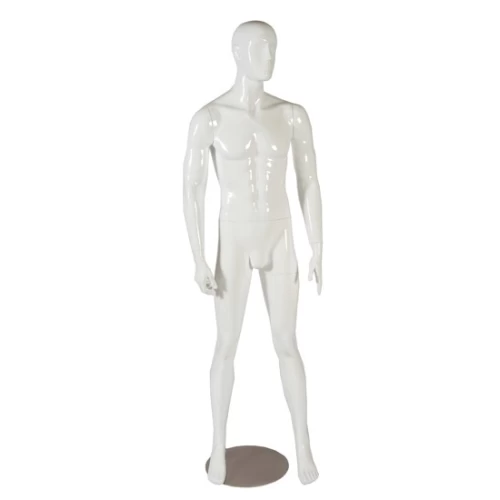 Kai White Gloss Partial Features Male Mannequin 70115
