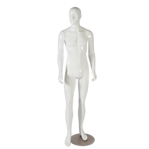 Kirk White Gloss Partial Features Male Mannequin 70117