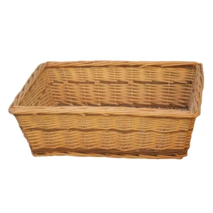 Large Rectangular Two Tone Packing Tray Buff  Willow x 5 95312