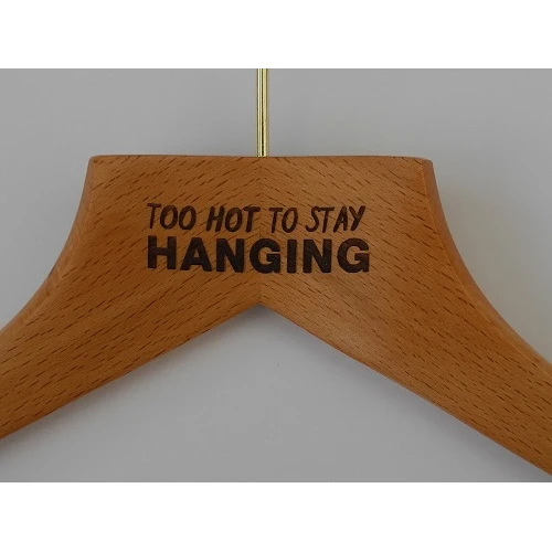 Laser Etched Coat Hangers UK