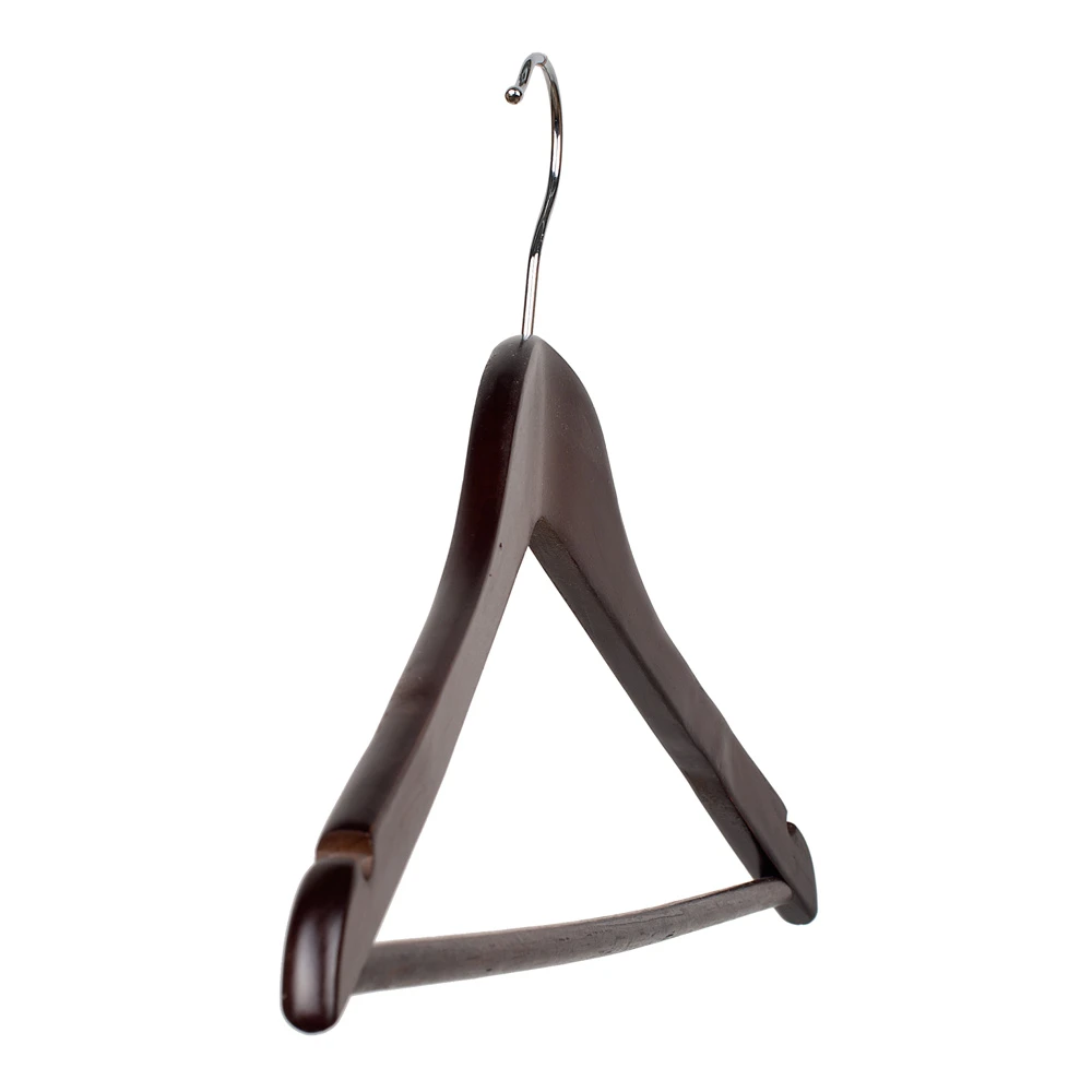 Lightweight Wishbone Dark Wooden Hangers 43cm (Box of 50) 50031