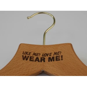 Laser Engraved Hangers - Like Me? Love Me? Wear Me!