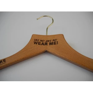 Laser Engraved FSC Coat Hangers - Like Me? Love Me? Wear Me!
