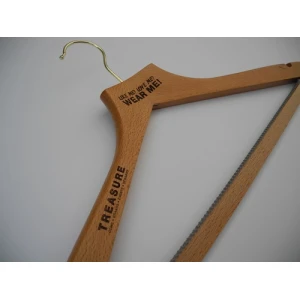 Laser Engraved FSC Wood Hangers - Like Me? Love Me? Wear Me!