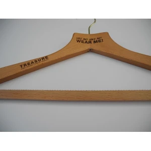 Laser Engraved FSC Wooden Hanger - Like Me? Love Me? Wear Me!