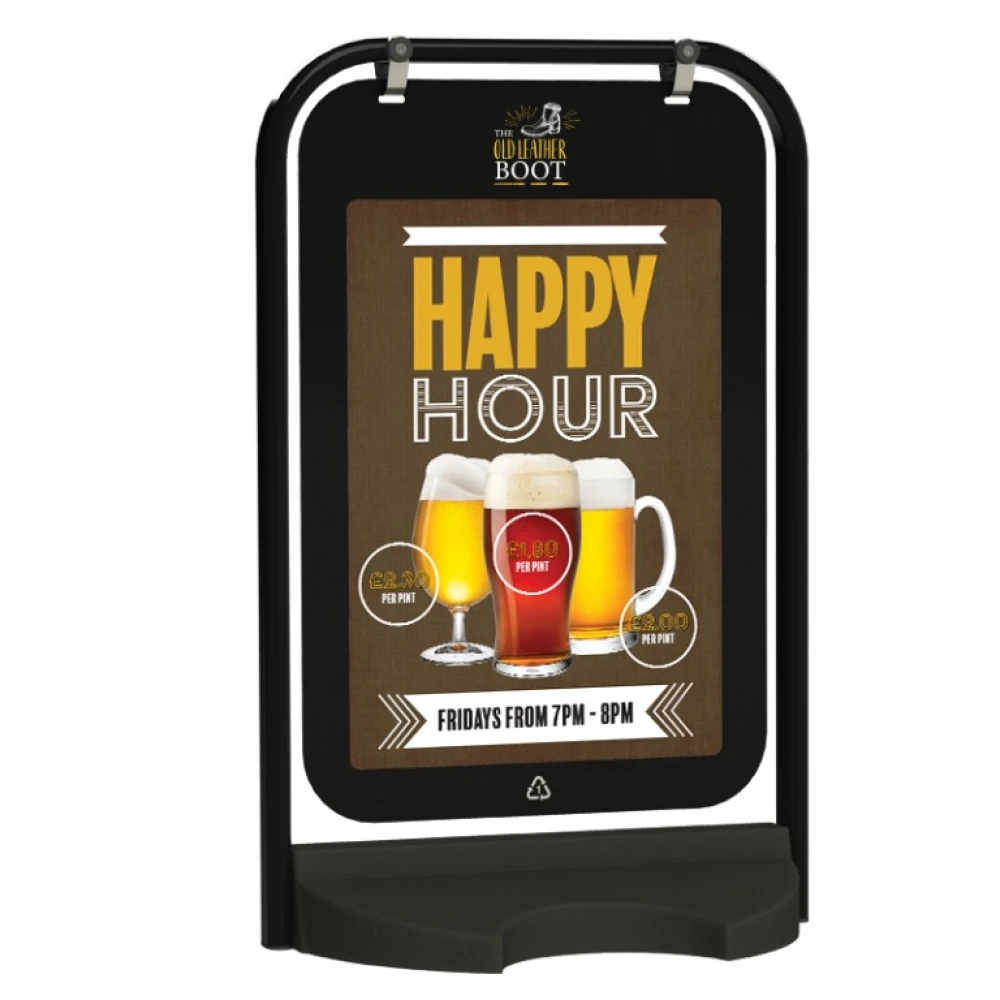 Magnetic Pocket Swing Sign - Grey