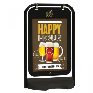 Magnetic Pocket Swing Sign - Grey