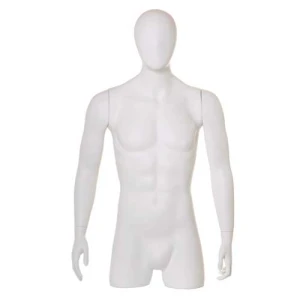 Male Abstract Head Fibre Glass Torso Mannequin 77013