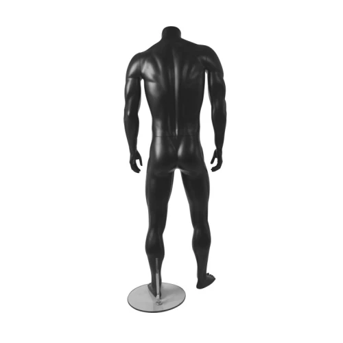 Male Black Athletic Muscular Mannequin - 74118