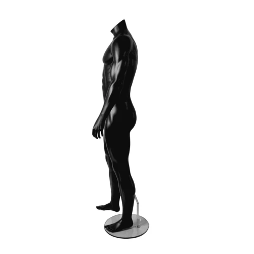 Male Black Athletic Muscular Mannequin - 74118