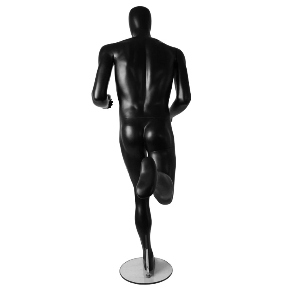 Male Black Athletic Runner Mannequin - 74119