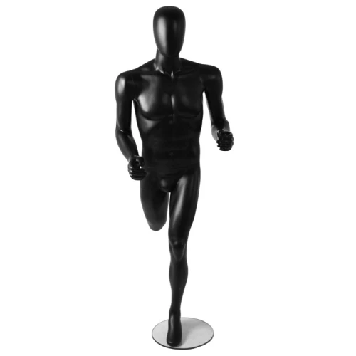 Male Black Athletic Runner Mannequin - 74119