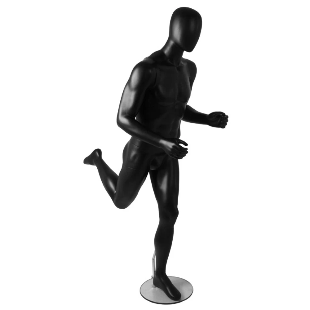 Male Black Athletic Runner Mannequin 74119