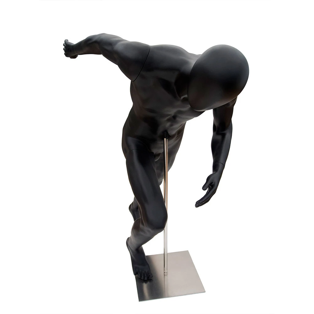 Male Black Matt Sprinter Mannequin 74114