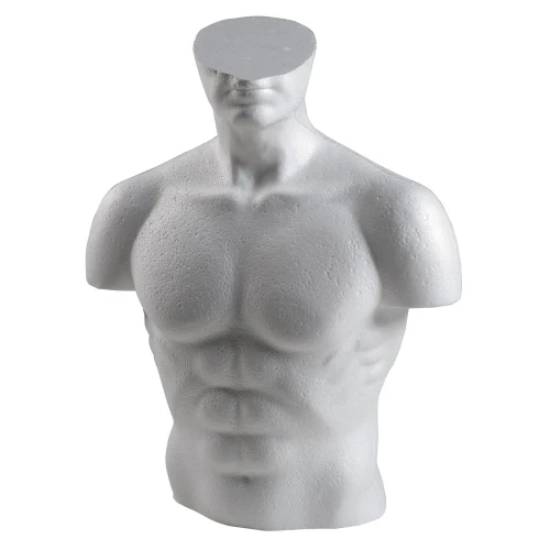 Male Body Form - White or White Painted Granite Finish - Stand Included 77105