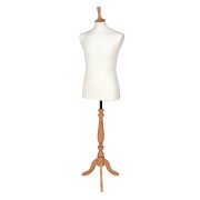 Male Dressmakers Mannequins With Wooden Stands