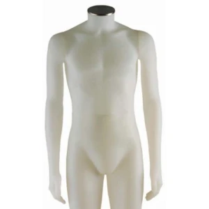Male Headless Opal White Torso Mannequin 77017