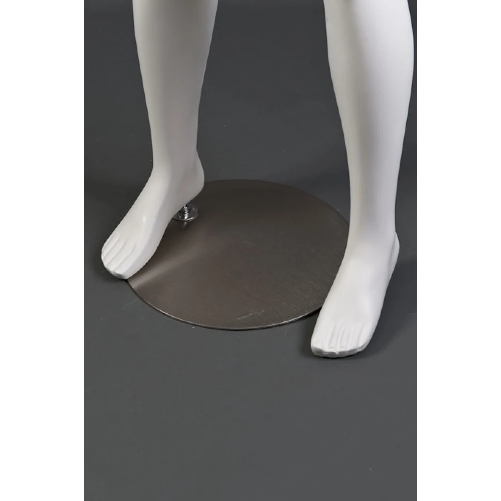 Male Headless White Matt Mannequin - Hands at Side - Straight Pose 70301