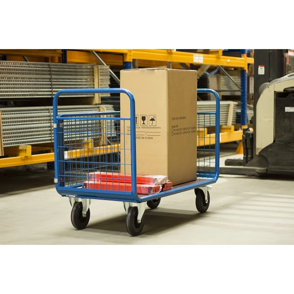 Mesh Double & Single Side Platform Trolley 1000mm 95818