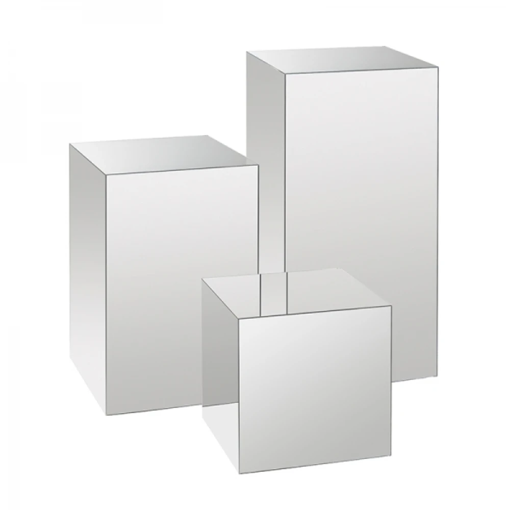 Mirrored Acrylic Plinth 800mm 83009