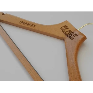 Wooden Clothes Hangers With Logo, UK - My Most Treasured