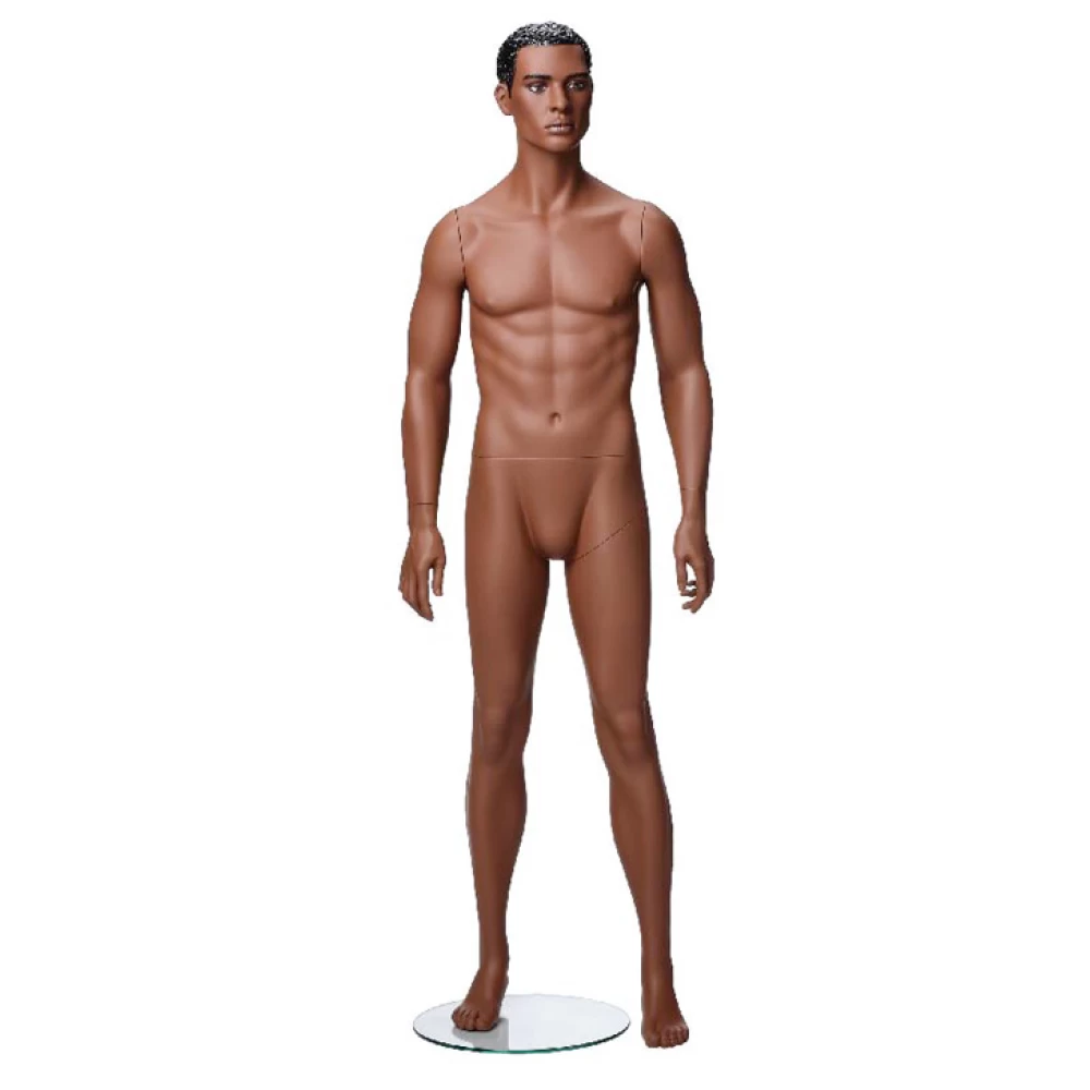 Natural Male Mannequin - Hands at Side, Head Facing Forwards 70207