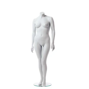 Plus Size Female Mannequin, Headless (White Matt) 78202
