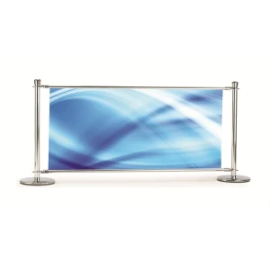 Premium Cafe Banner - Chrome 2000mm Wide 13009