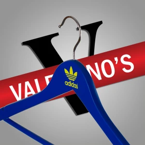 Yellow Printed, Dark Blue Painted Coathanger - Adidas