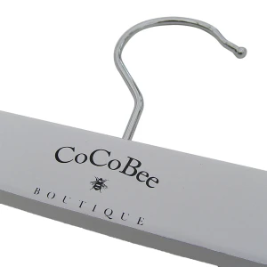 White Wooden Trouser/Skirt Clip Hangers - CoCoBee Boutique