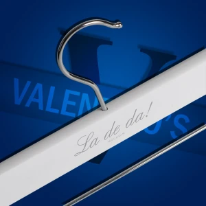 White Wooden Printed Clothes Hangers - La De Da Boudoir