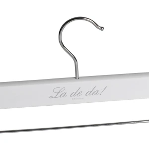 White Wooden Printed Clothes Hangers - La De Da Boudoir