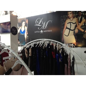 Branded White Wooden Clothes Hangers, Printed With Black Logo - Little Mistress