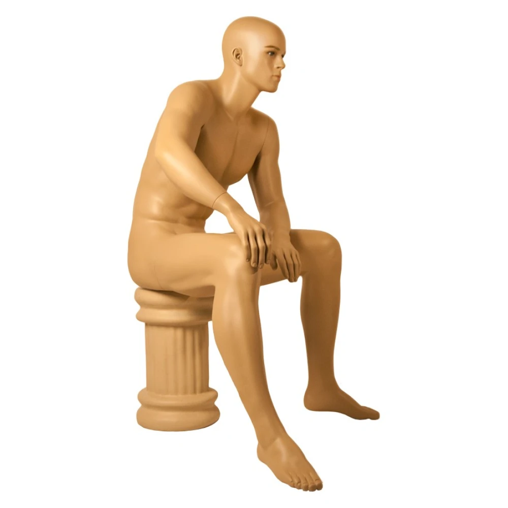 Realistic Male Mannequin - Sitting Pose