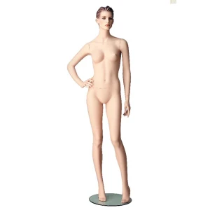 Right Hand on Hip Female Mannequin,(White Matt/Natural with Make up) 71407