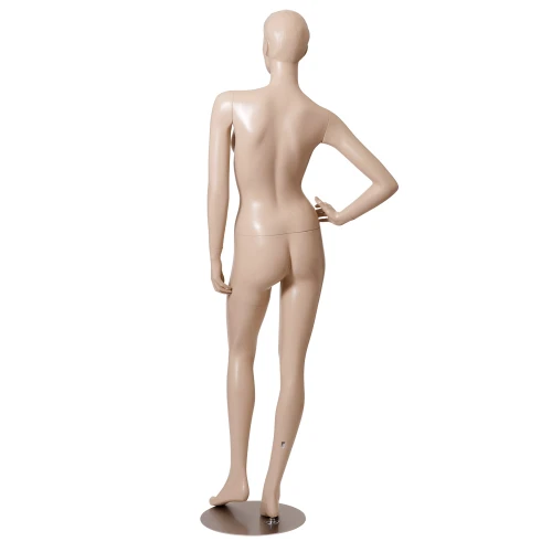 Right Hand on Hip Flesh Tone Female Mannequin, Left Bent Leg 71411