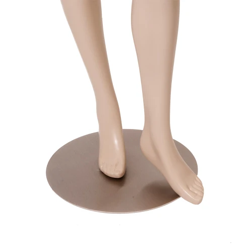 Right Hand on Hip Flesh Tone Female Mannequin, Left Bent Leg 71411