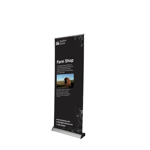 Roller Banner Single Sided 1000mm Wide Black 80055