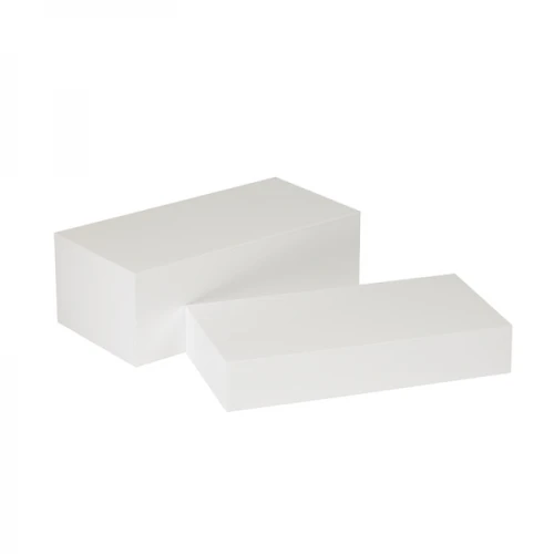 Set Of Two White Footwear Plinths 83017