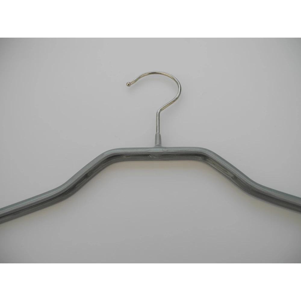 Silver 40cm Shaped Shirt Hangers (Box of 100) - 55021