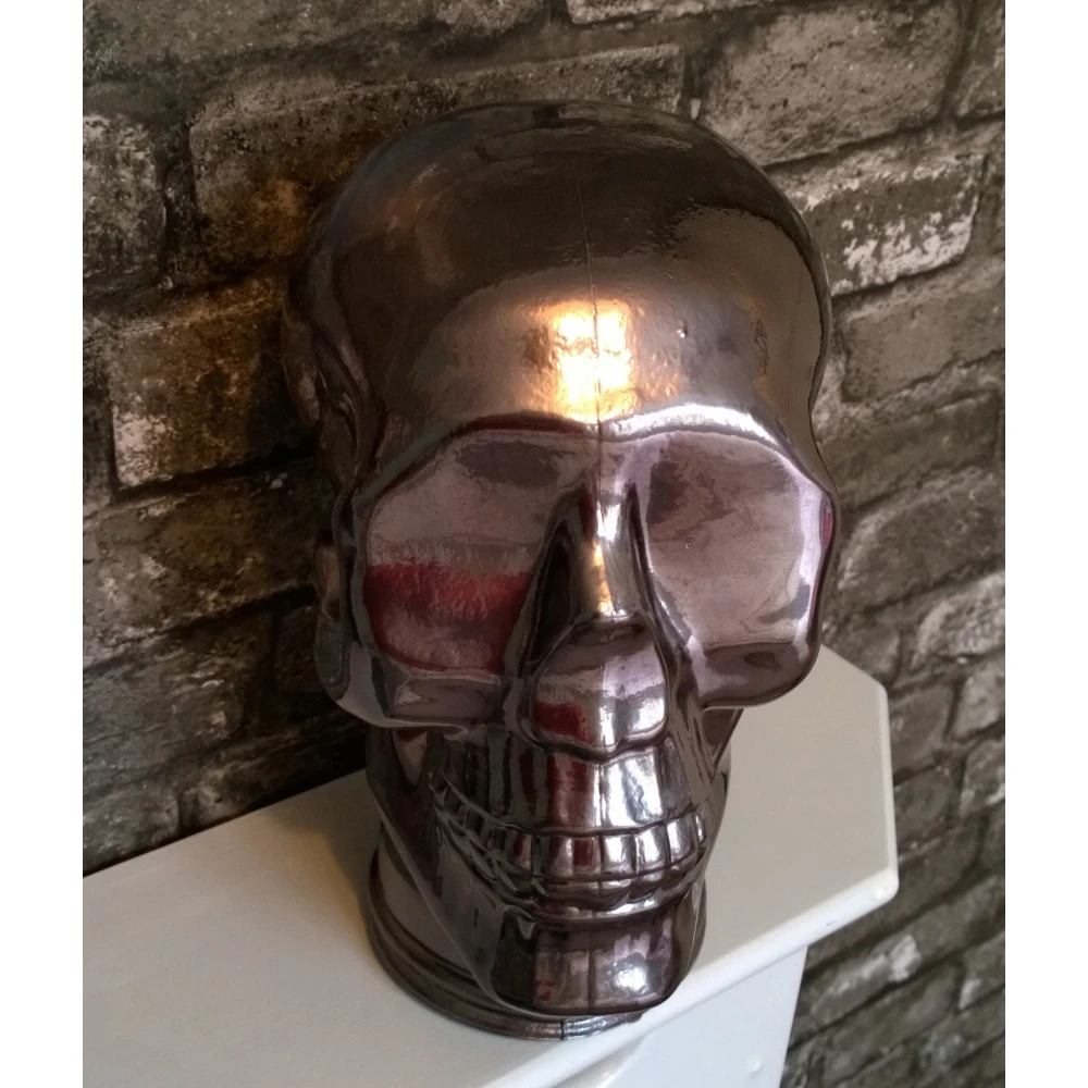 Silver Glass Skull - 77324