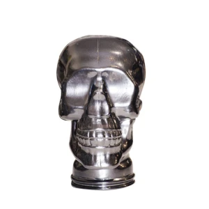 Silver Glass Skull 77324