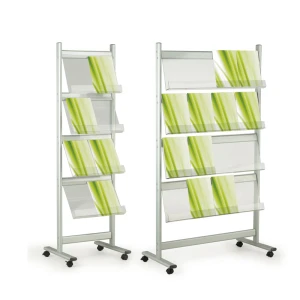 Single Sided Wheeled Literature Stand 2x4 65008