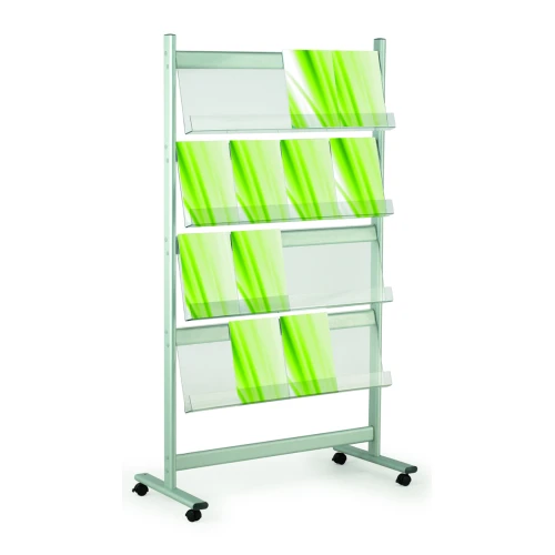 Single Sided Wheeled Literature Stand 4x4 65009